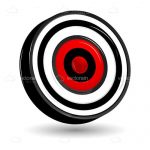 Abstract Target Board with 3D Effect